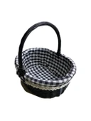 SİYAH SEPET OVAL ORT 32 X 14 X 25 CM - 5
