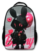 Ümit Çanta Erkek Çocuk Okul Sırt Çantası - Bunny - Siyah Pembe - 5106 (7 Yaş ve Üzeri) thumbnail 2