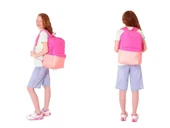 Kaukko Quick Pembe Turuncu Kapitone Detaylı Okul Çantası ve Isı Yalıtımlı Beslenme Seti - Kız Çocuk thumbnail 3