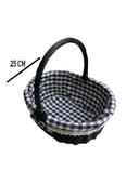 SİYAH SEPET OVAL ORT 32 X 14 X 25 CM - 2