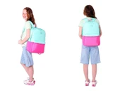 Kaukko Quick Yeşil Pembe Kapitone Detaylı Okul Çantası ve Isı Yalıtımlı Beslenme Seti - Kız Çocuk thumbnail 3