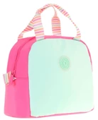 Kaukko Kız Çocuklarına Özel Pembe Turkuaz İki Renkli Beslenme Çantası (Isı Yalıtımlı) (K9065) thumbnail 1