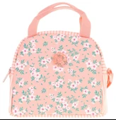 Kaukko Kız Çocuklarına Özel Somon Çiçek Baskılı Beslenme Çantası (Isı Yalıtımlı) (K9070) thumbnail 2