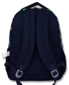 Cennec 5009 (Sevimli Dinazor - Mavi Kırmızı - Erkek Çocuk) Okul Çantası - 3D thumbnail 3