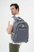 United Colors Of Benetton Unisex Çocuk/Yetişkin Okul Günlük ve Seyahat Sırt Çantası - Gri - 20972 thumbnail 4