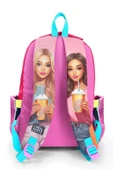 Coral High Kids Pembe Neon Mercan Fashion Girl Desenli 3'lü Okul Çanta Seti SET0123669 - Kız thumbnail 3