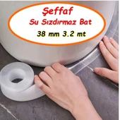 Şeffaf Süper Güçlü Yapıştırıcı Su Sızdırmaz Küvet Lavabo Klozet Banyo Mutfak Kenar Bant Küf Önleyici thumbnail 1