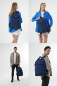 Cambridge Polo Club Minimalist Tasarım Lacivert Unisex Okul Günlük Seyahat Sırt Çantası - PLCAN2166-004 thumbnail 5