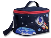 Ümit Çanta 5043 Isı Yalıtımlı Erkek Çocuk (Astronot Baskılı, Lacivert Kırmızı Renkli) Beslenme Çantası thumbnail 1