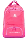 United Colors Of Benetton Kız Çocuk/Kadın Okul, Günlük ve Seyahat Sırt Çantası - Açık Pembe - 20879 thumbnail 2