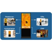 ONVO 55" Dokunmatik 55OVIN6001 Ofis,Otel,Restoran 2GB RAM- 32GB ROM- 4K Videowall Cihazı Siyah thumbnail 6