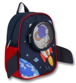 Ümit Çanta Erkek Çocuk Astronot Baskılı Lacivert Kırmızı Anaokulu Sırt Çantası - 5127 thumbnail 1