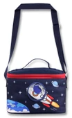Ümit Çanta 5043 Isı Yalıtımlı Erkek Çocuk (Astronot Baskılı, Lacivert Kırmızı Renkli) Beslenme Çantası thumbnail 2