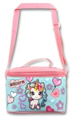 Ümit Çanta 5049 Isı Yalıtımlı Kız Çocuk (Bebek Unicorn Baskılı, Pembe Turkuaz Renkli) Beslenme Çantası - 2