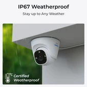 REOLINK 12MP BULLET 2,8mm P344 IP Güvenlik Kamerası PoE IP67, Renkli thumbnail 3