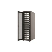 AGER 36U   2li Fan 800x1000mm Dikili Tip Siyah Kabinet Vega AG-VB36U8010S1 Cam Kapak thumbnail 2