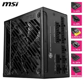 MSI 1000W 80+ GOLD MPG A1000GS PCIE 5.1 TAM MODÜLER POWER SUPPLY thumbnail 5