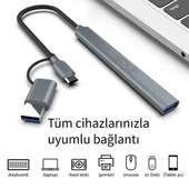 INCA IUTP-06T 5port USB 3.0 TYPEC Çoklayıcı Hub thumbnail 4