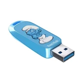 SANDISK 128GB SMURF SDCZIS-128G-G46 USB 3.2 BELLEK thumbnail 2