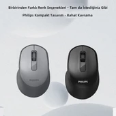Philips SPK7448 Kablosuz 1600DPI 3 Tuşlu Optik Mouse Gri thumbnail 6