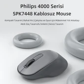 Philips SPK7448 Kablosuz 1600DPI 3 Tuşlu Optik Mouse Siyah thumbnail 6