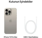 Apple İphone 15 Pro Max 256 Gb Natürel Titanyum (Apple Türkiye Garantili) - 9