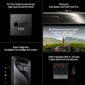 Apple İphone 15 Pro Max 256 Gb Natürel Titanyum (Apple Türkiye Garantili) - 8