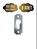 Tablo ve Çerçeve Askı Demiri Dişli Askı Aparatı(METAL)(BOY:40MM EN:15MM) Krom KROM - 8 ADET thumbnail 1