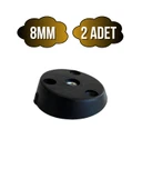 Masa Sehpa Ayağı Eğimli Montaj Aparatı Mobilya Açılı Ayak Tabanı Siyah(M8)(SİYAH)(8MM) Siyah SİYAH - 2 ADET - 1