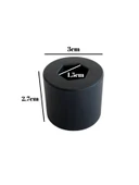 Yuvarlak Baza Yan Tutucu Yatak Stoperi Destek Elemanı Plastik(SİYAH) Siyah SİYAH - 2 ADET thumbnail 5