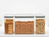 Brabantia Lıght Grey 3LÜ Plastik Kavanoz Seti 2X1,6L 1X3,5L (Elvin Home Concept thumbnail 7