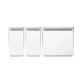 Brabantia Lıght Grey 3LÜ Plastik Kavanoz Seti 2X1,6L 1X3,5L (Elvin Home Concept thumbnail 6