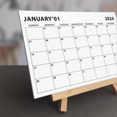 Amerikan Standardı 2026 Masa Takvimi(Pazar Günü Başlangıç),Ahşap Şövale Takvim, Aylık Planlamalı Takvim, Yapılacaklar Li thumbnail 6