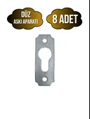 Tablo ve Çerçeve Askı Demiri Düz Askı Aparatı(METAL)(BOY:40MM EN:15MM) Krom KROM - 8 ADET thumbnail 1