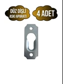 Tablo ve Çerçeve Askı Demiri Dişli Askı Aparatı(METAL)(BOY:40MM EN:15MM) Krom KROM - 4 ADET - 1