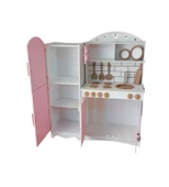 MDF Boyalı Oyuncak Mutfak Buzdolabı Seti - 4