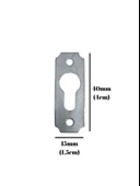 Tablo ve Çerçeve Askı Demiri Düz Askı Aparatı(METAL)(BOY:40MM EN:15MM) Krom KROM - 2 ADET - 4