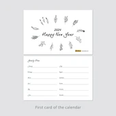 Amerikan Standardı Çiçekli 2026 Masa Takvimi (Pazar Günü Başlangıç),Ahşap Şövale Takvim, Aylık Planlamalı Takvim, Yapıla - 8