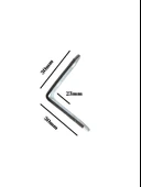 L Bağlantı Demiri Dolap Köşe Bağlantı Demiri(METAL)(ÖLÇÜLER:30*30*23MM) Gri METAL - 12 ADET thumbnail 3