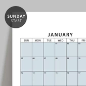 Amerikan Standardı 2026 Yıllık Planlayıcı Duvar Takvimi, Boho Renkler thumbnail 3