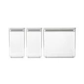 Brabantia Lıght Grey 3LÜ Plastik Kavanoz Seti 2X1,6L 1X3,5L (Elvin Home Concept thumbnail 11