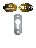 Tablo ve Çerçeve Askı Demiri Düz Askı Aparatı(METAL)(BOY:40MM EN:15MM) Krom KROM - 20 ADET - 1