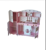 MDF Boyalı Oyuncak 3 Kapaklı Mutfak Buzdolabı Seti - 3