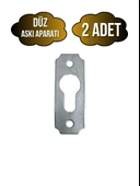 Tablo ve Çerçeve Askı Demiri Düz Askı Aparatı(METAL)(BOY:40MM EN:15MM) Krom KROM - 2 ADET - 1