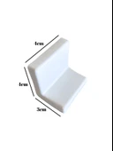 Dolap Askı Elemanı Mobilya Duvar Askı Aparatı(BEYAZ) Beyaz BEYAZ - 2 ADET thumbnail 5