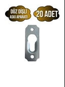 Tablo ve Çerçeve Askı Demiri Dişli Askı Aparatı(METAL)(BOY:40MM EN:15MM) Krom KROM - 20 ADET - 1
