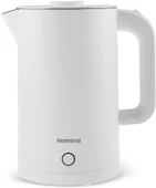 Homend Heatrow Cooltouch 1618H Paslanmaz Çelik El Yakmaz Gövdeli Su Isıtıcısı Beyaz - 1
