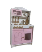 İki Kapaklı Boyalı Oyuncak Ahşap Mutfak - 5