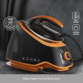 Homend Jetsteam 1174H Otomatik Sıcaklık Ayarlı Buhar Kazanlı Ütü Siyah Turuncu - 2