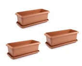 Omnipazar SO-V691 Tabaklı Villa Bahçe Saksı Takımı 39 Lt Kiremit 3 Adet thumbnail 1